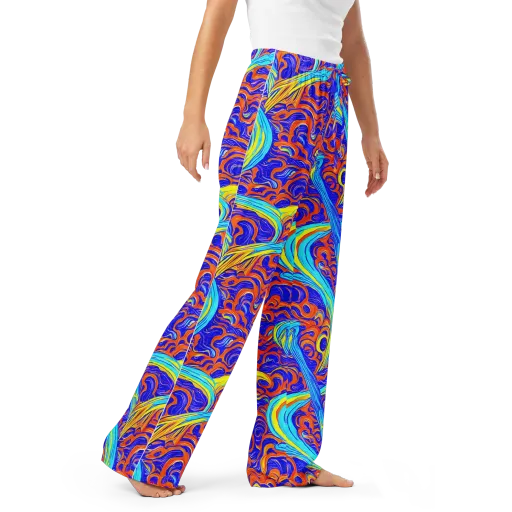 Tangerine Thunder on a Women's Pajama Pants