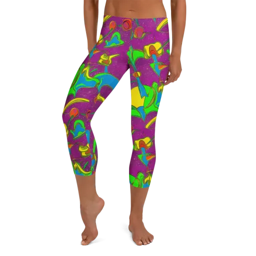 Hypercolor Haze on a Capri Leggings