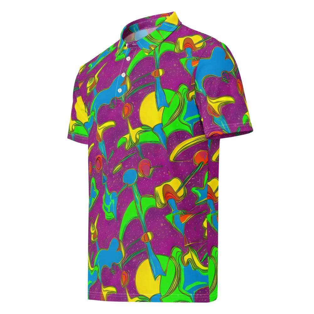 Hypercolor Haze on Men's Slim Fit Polo Shirt — Left Front