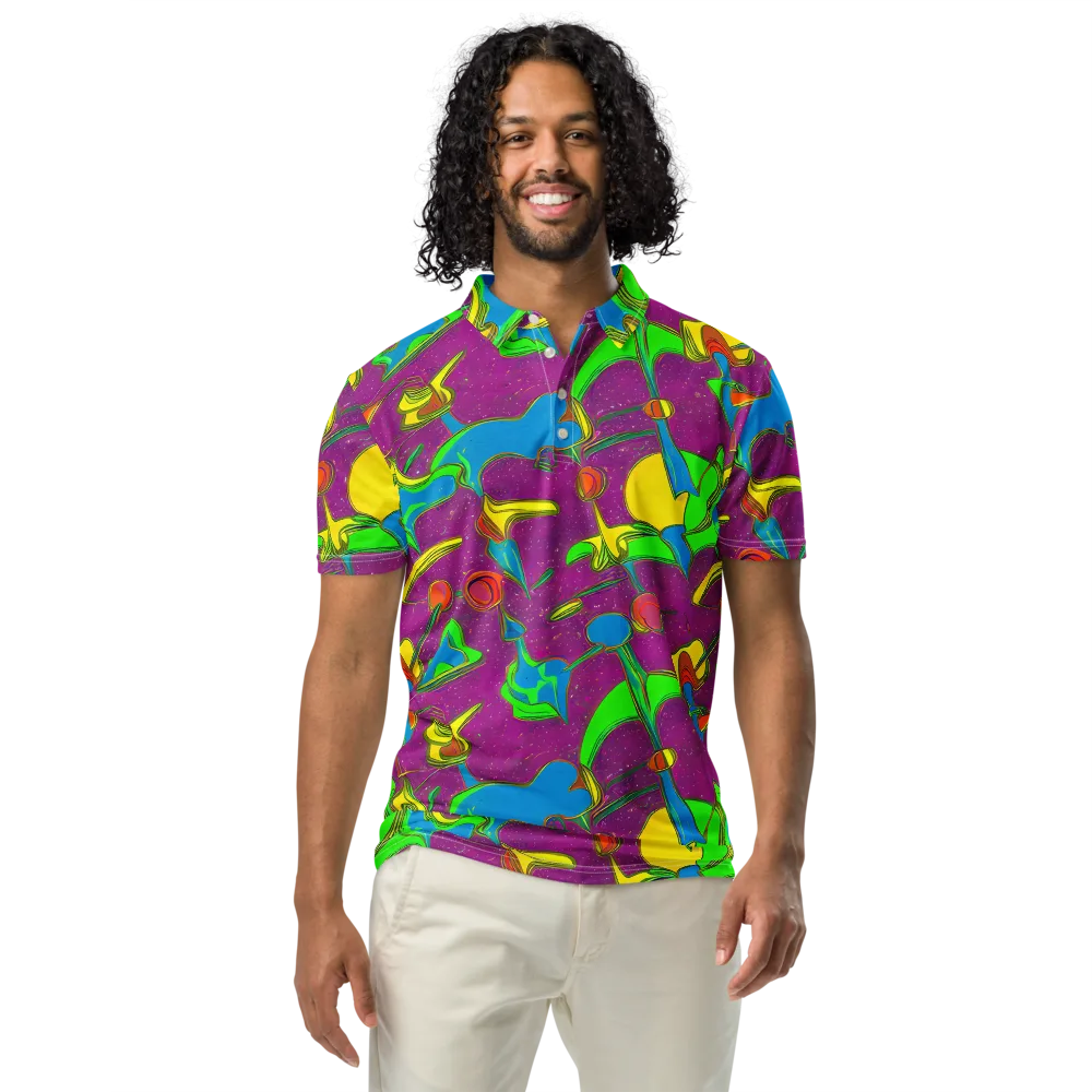 Hypercolor Haze on Men's Slim Fit Polo Shirt — Front