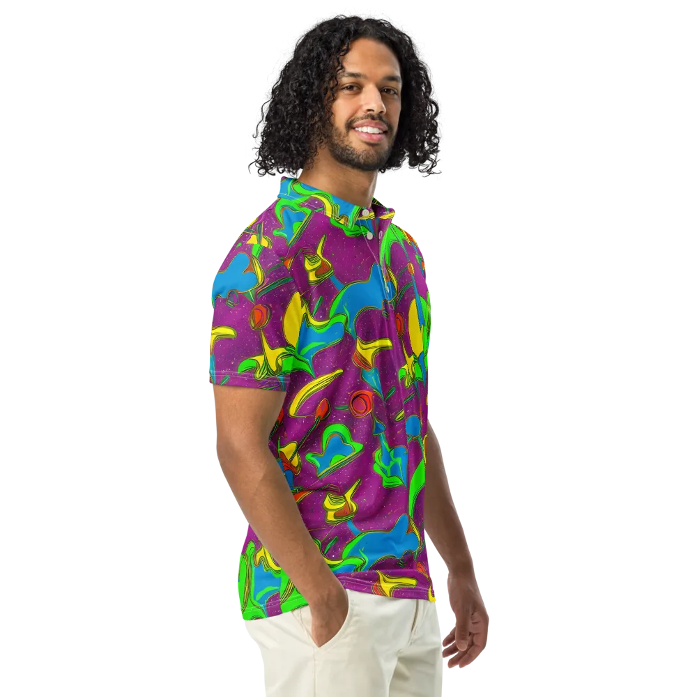 Hypercolor Haze on Men's Slim Fit Polo Shirt — Right Front