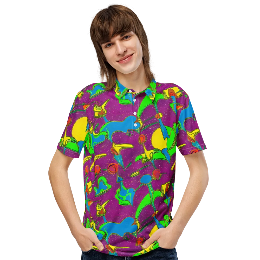 Hypercolor Haze on Men's Slim Fit Polo Shirt — Front