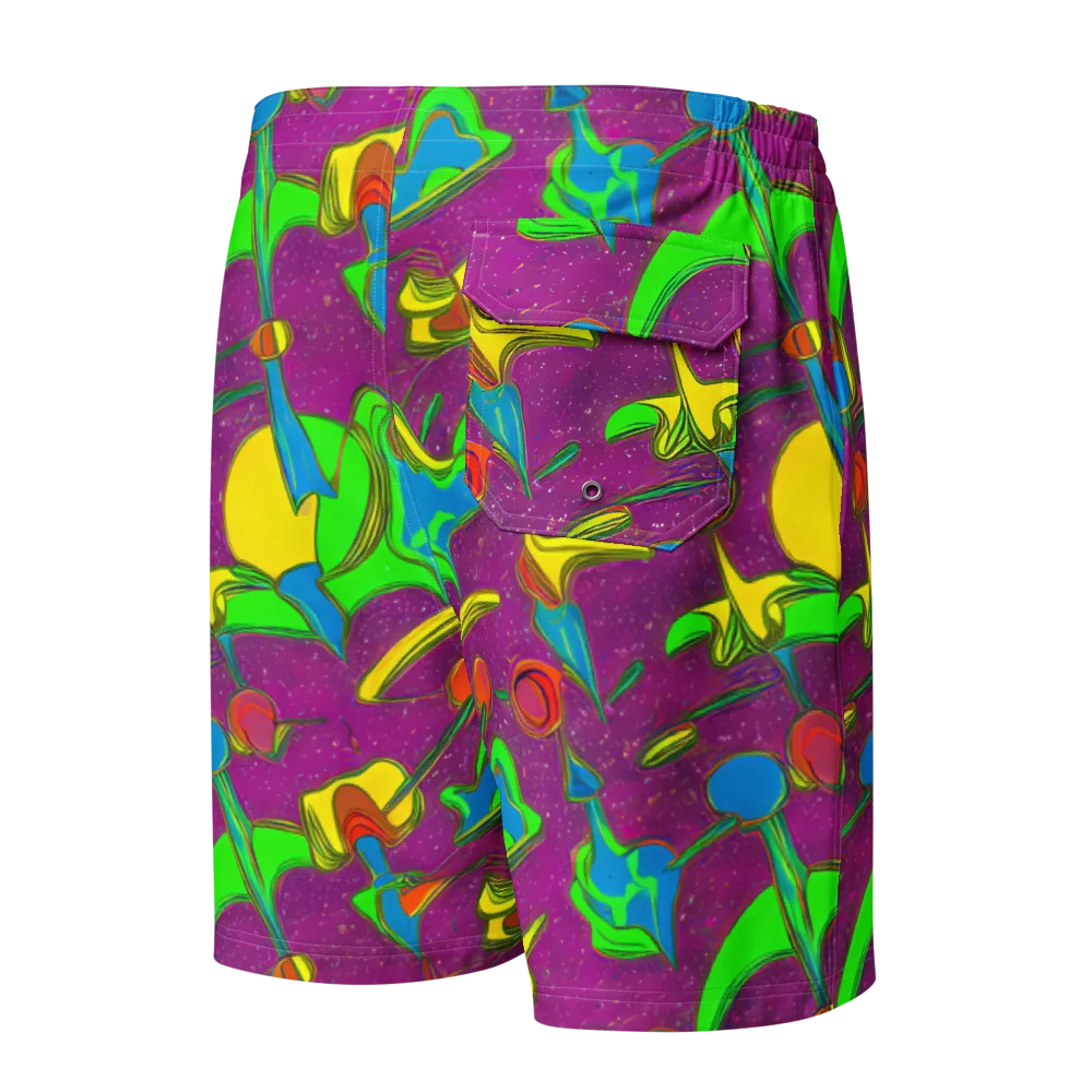 Hypercolor Haze on Men's Board Shorts — Back