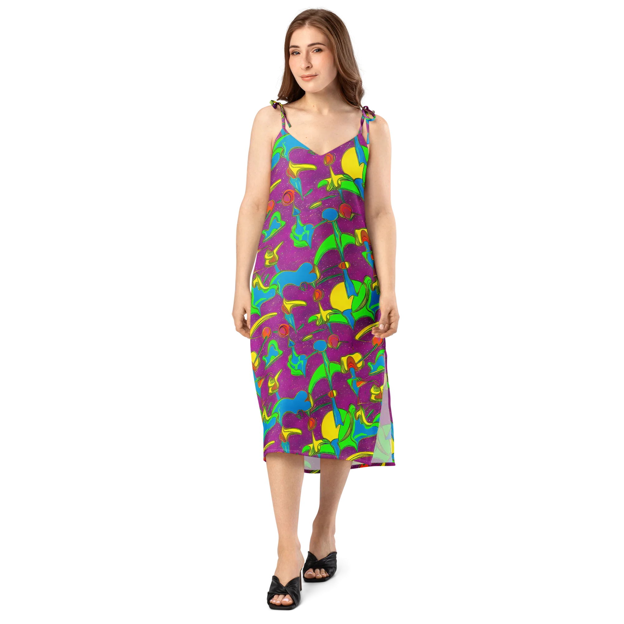 Hypercolor Haze on Slip Dress — Front