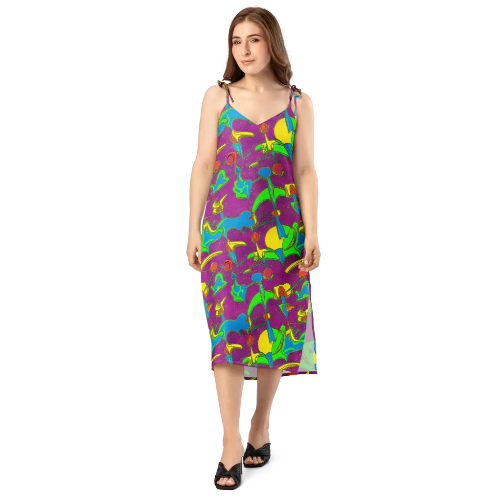 Hypercolor Haze on Slip Dress — Front