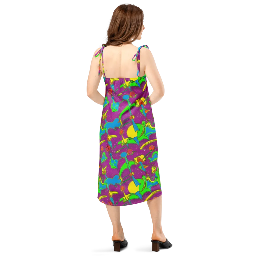 Hypercolor Haze on Slip Dress — Back