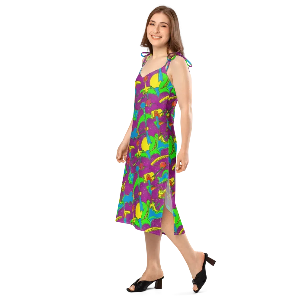 Hypercolor Haze on Slip Dress — Left Front