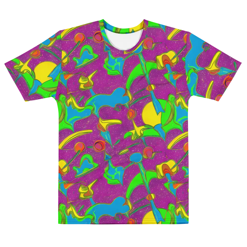 Hypercolor Haze on Men's Cotton Crew Neck T-Shirt — Front