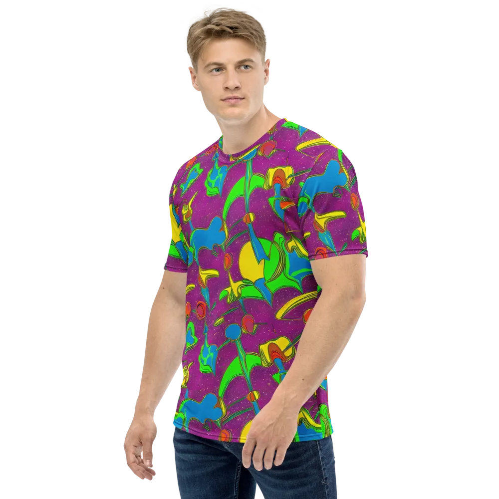 Hypercolor Haze on Men's Crew Neck T-Shirt — Left