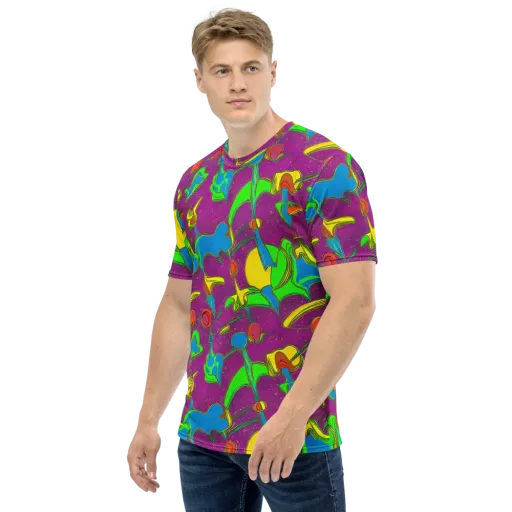 Hypercolor Haze on a Men's Crew Neck T-Shirt