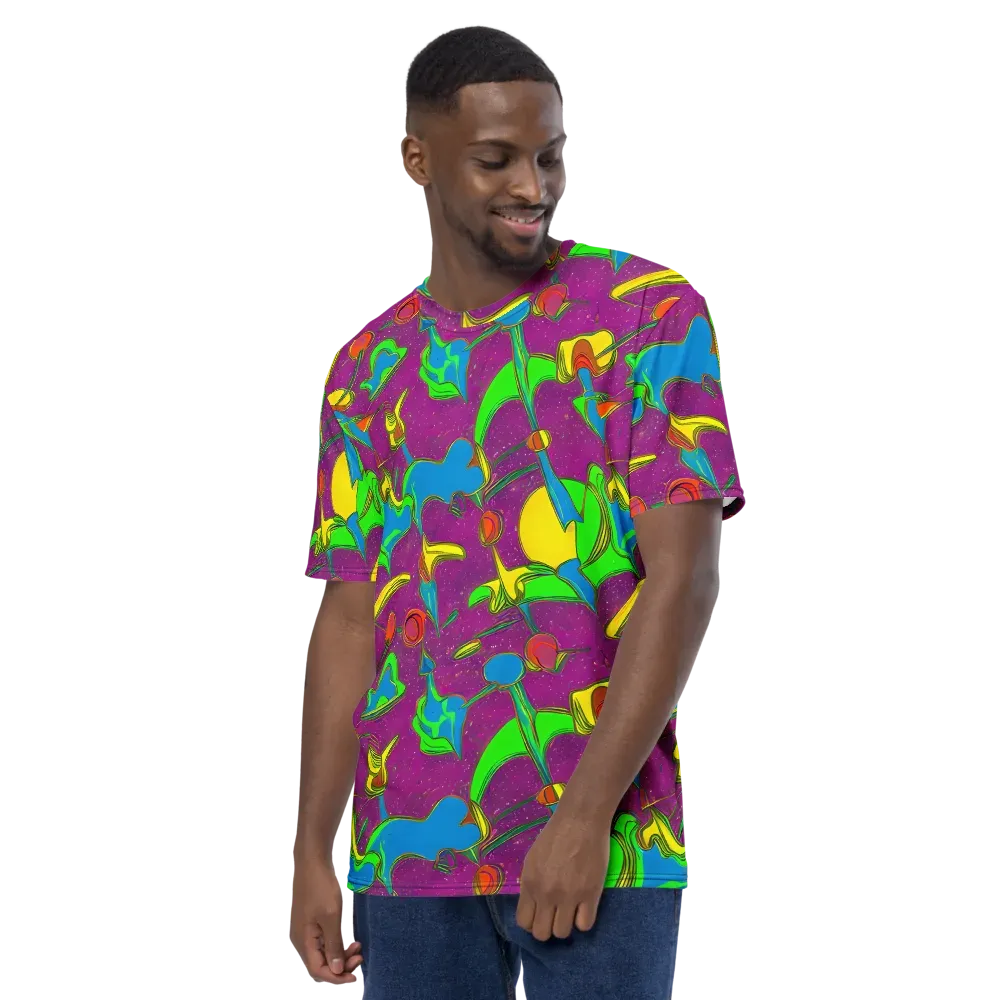 Hypercolor Haze on Men's Crew Neck T-Shirt — Left