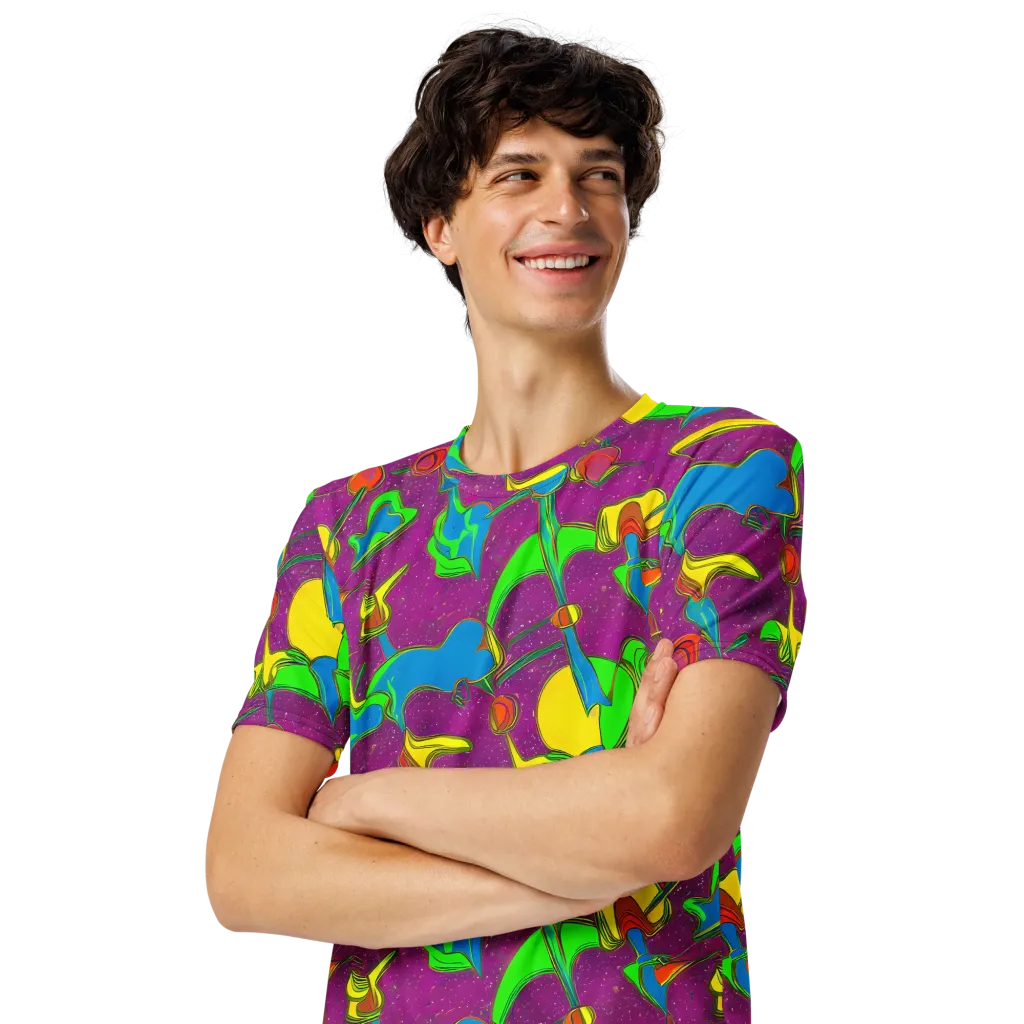 Hypercolor Haze on Men's Crew Neck T-Shirt — Left Front