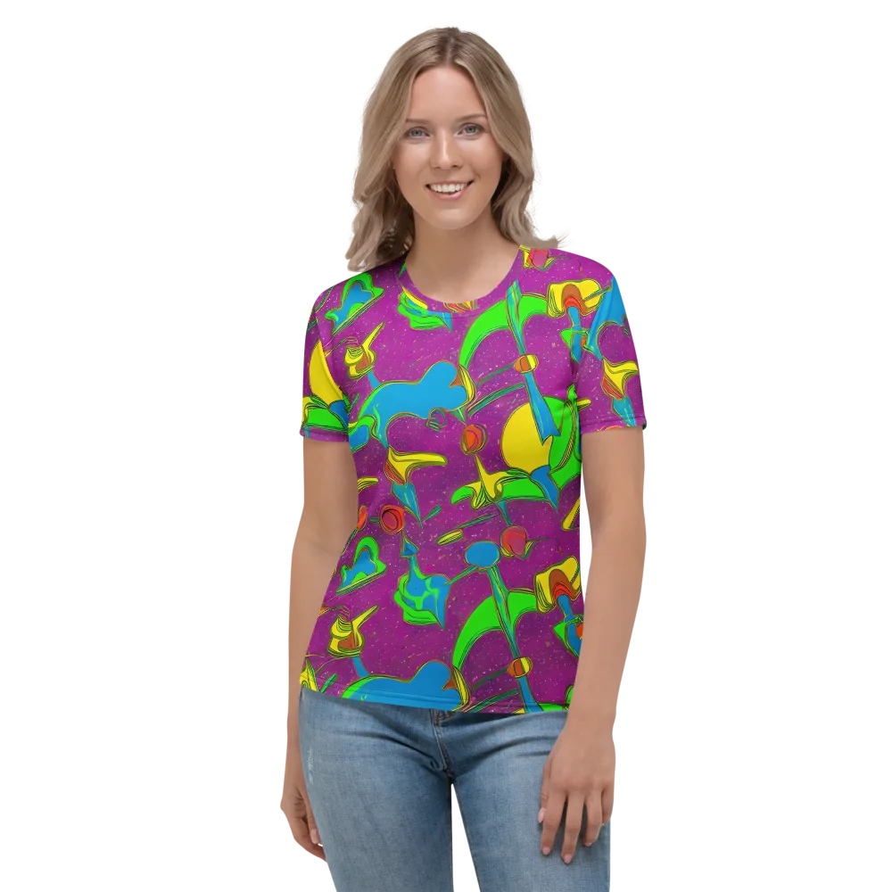Hypercolor Haze on Women's Crew Neck T-Shirt — Front