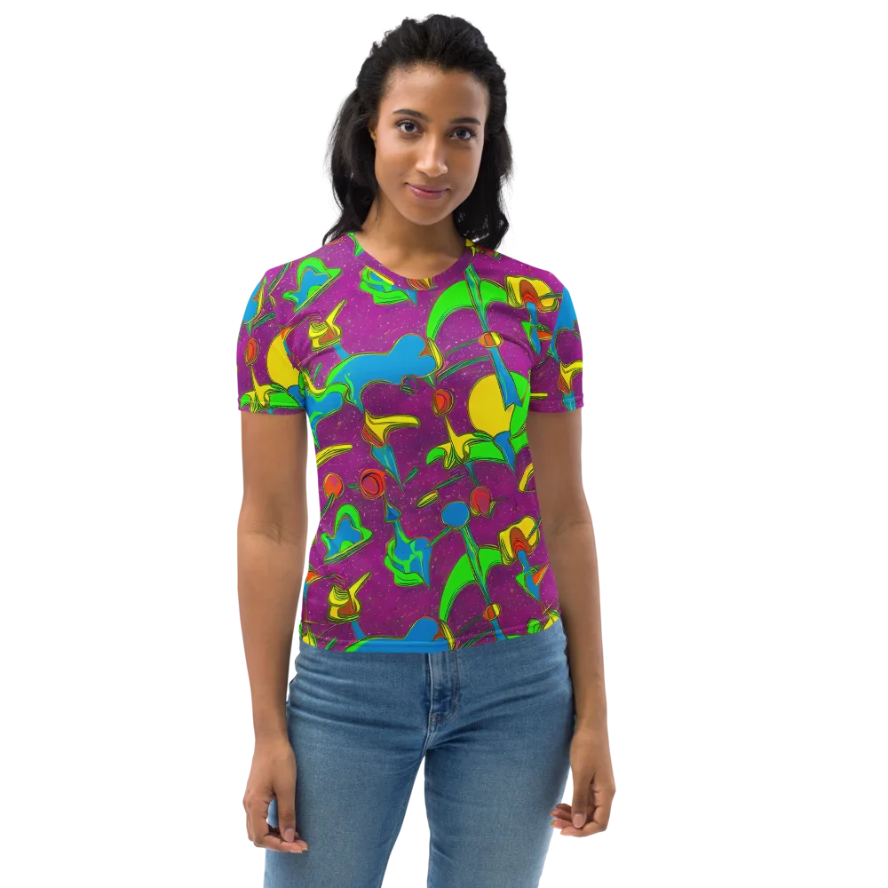 Hypercolor Haze on Women's Crew Neck T-Shirt — Front