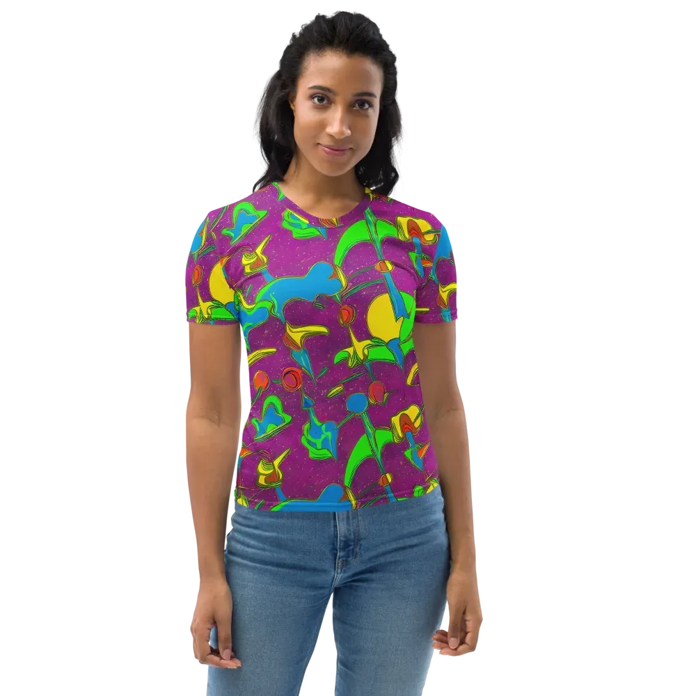 Hypercolor Haze on Women's Crew Neck T-Shirt — Front
