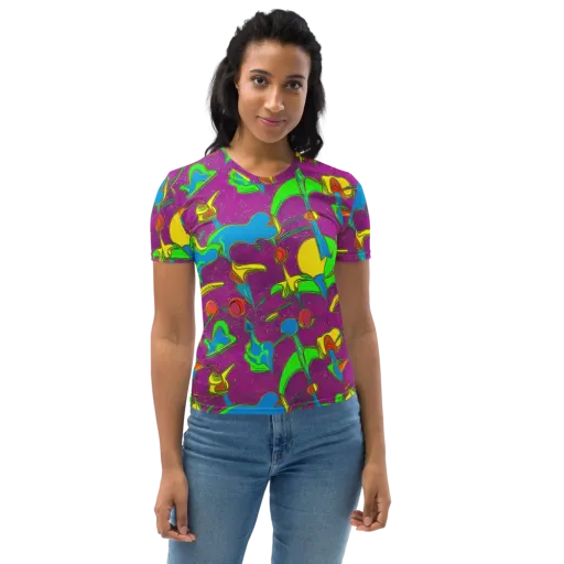 Hypercolor Haze on a Women's Crew Neck T-Shirt