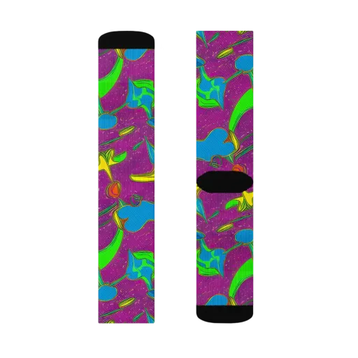 Hypercolor Haze on a Socks