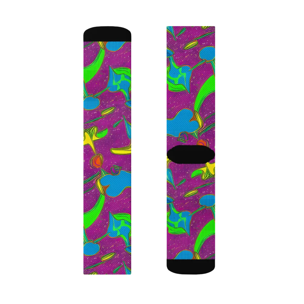 Hypercolor Haze on Socks — Right Sock
