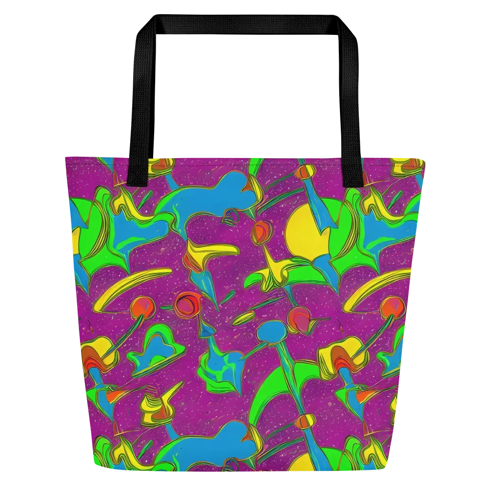 Hypercolor Haze on Large Tote Bag W/ Pocket — Front