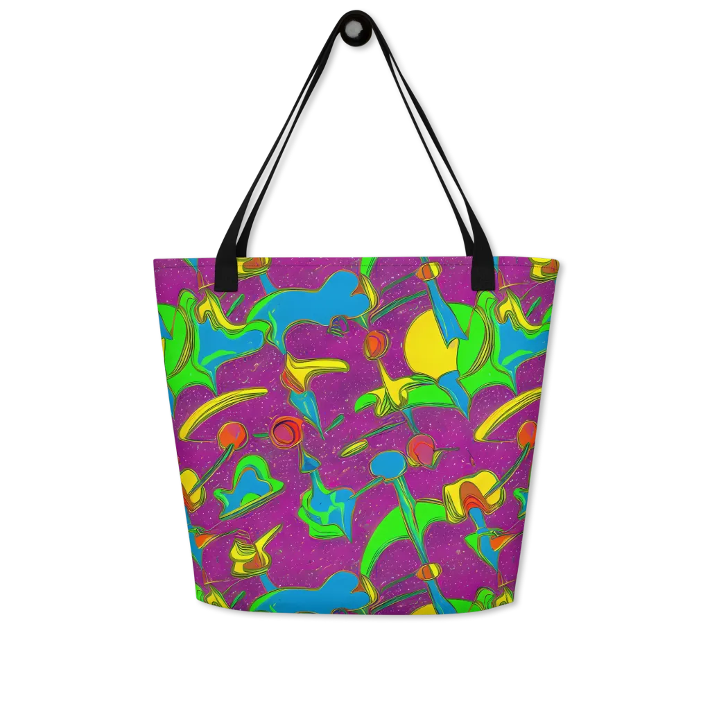 Hypercolor Haze on Large Tote Bag W/ Pocket — Front