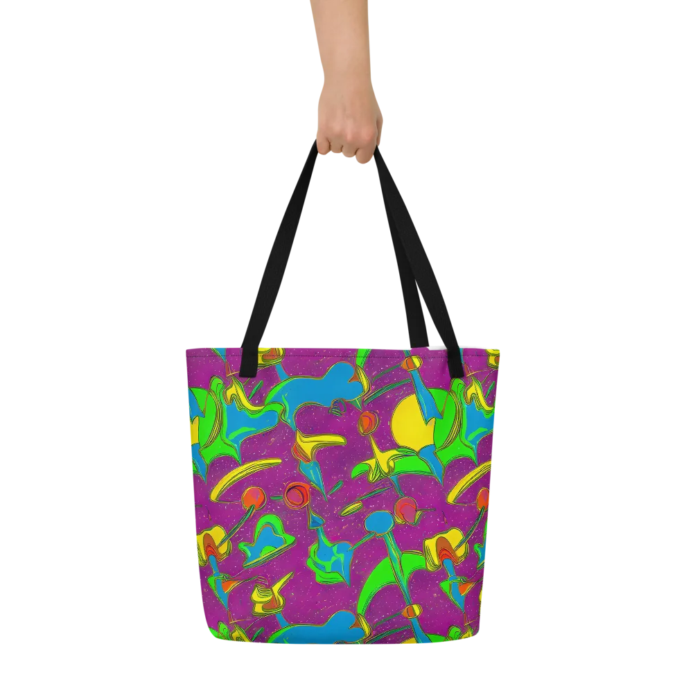 Hypercolor Haze on Large Tote Bag W/ Pocket — Front