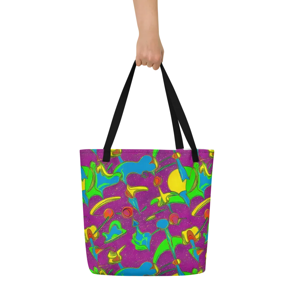 Hypercolor Haze on Large Tote Bag W/ Pocket — Front