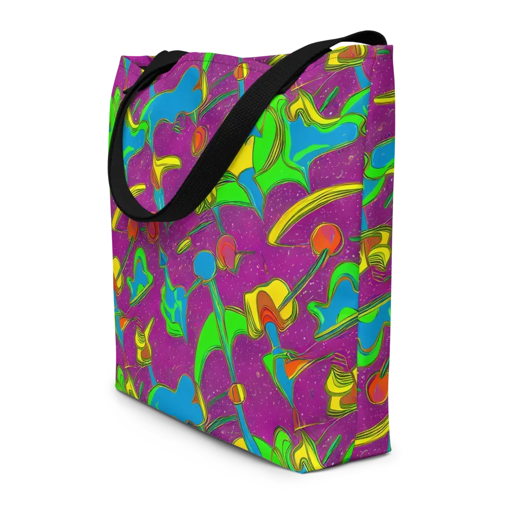 Hypercolor Haze on Large Tote Bag W/ Pocket — Front