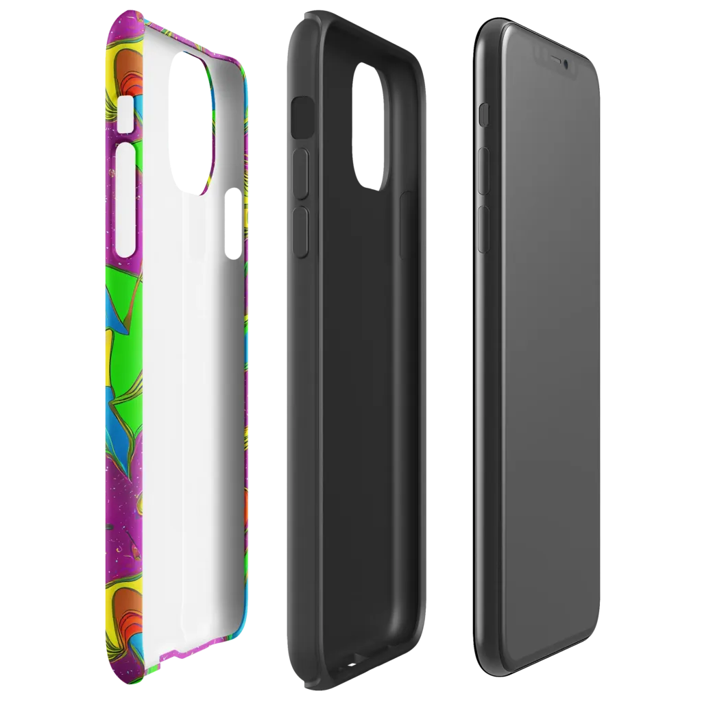 Hypercolor Haze on Tough Case for iPhone® — Right
