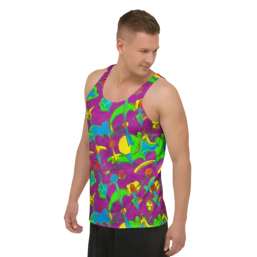 Hypercolor Haze on a Men's Tank Top