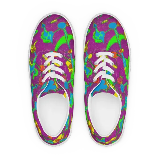 Hypercolor Haze on a Men's Lace-Up Canvas Shoes