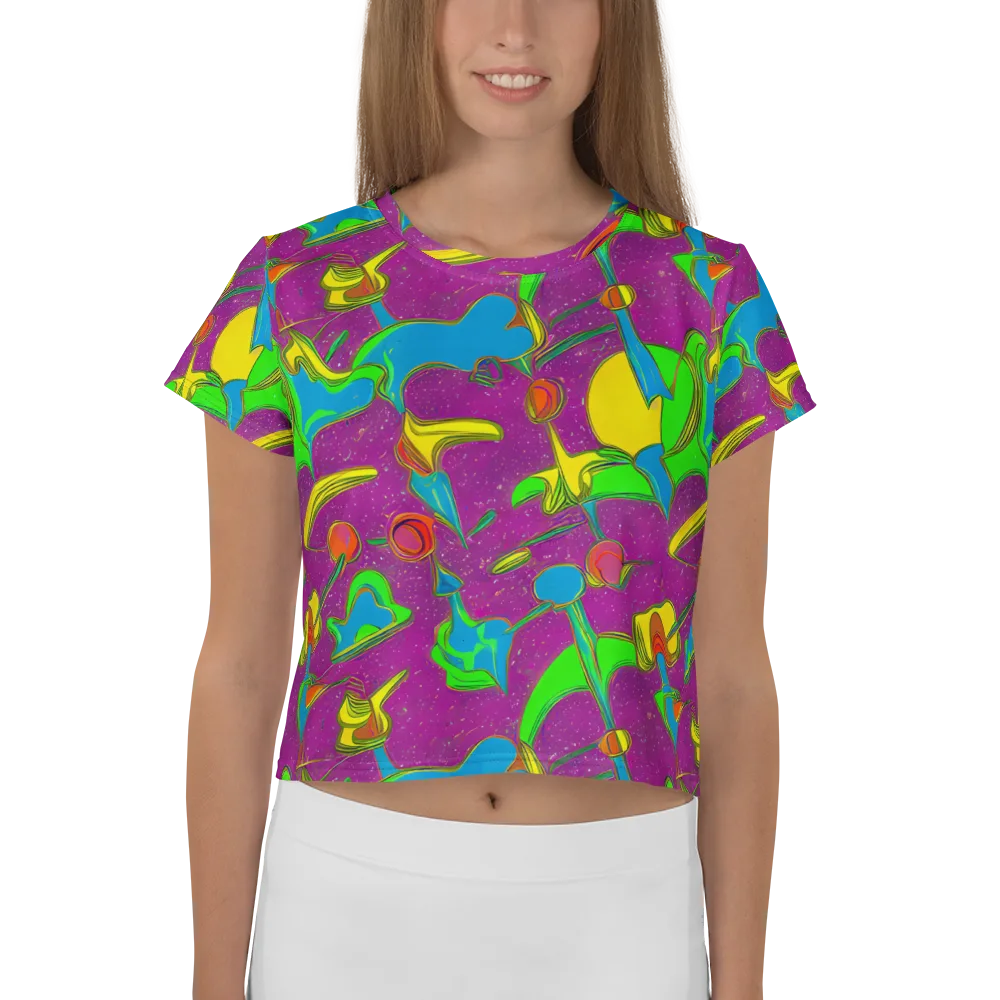 Hypercolor Haze on Crop Tee — Front