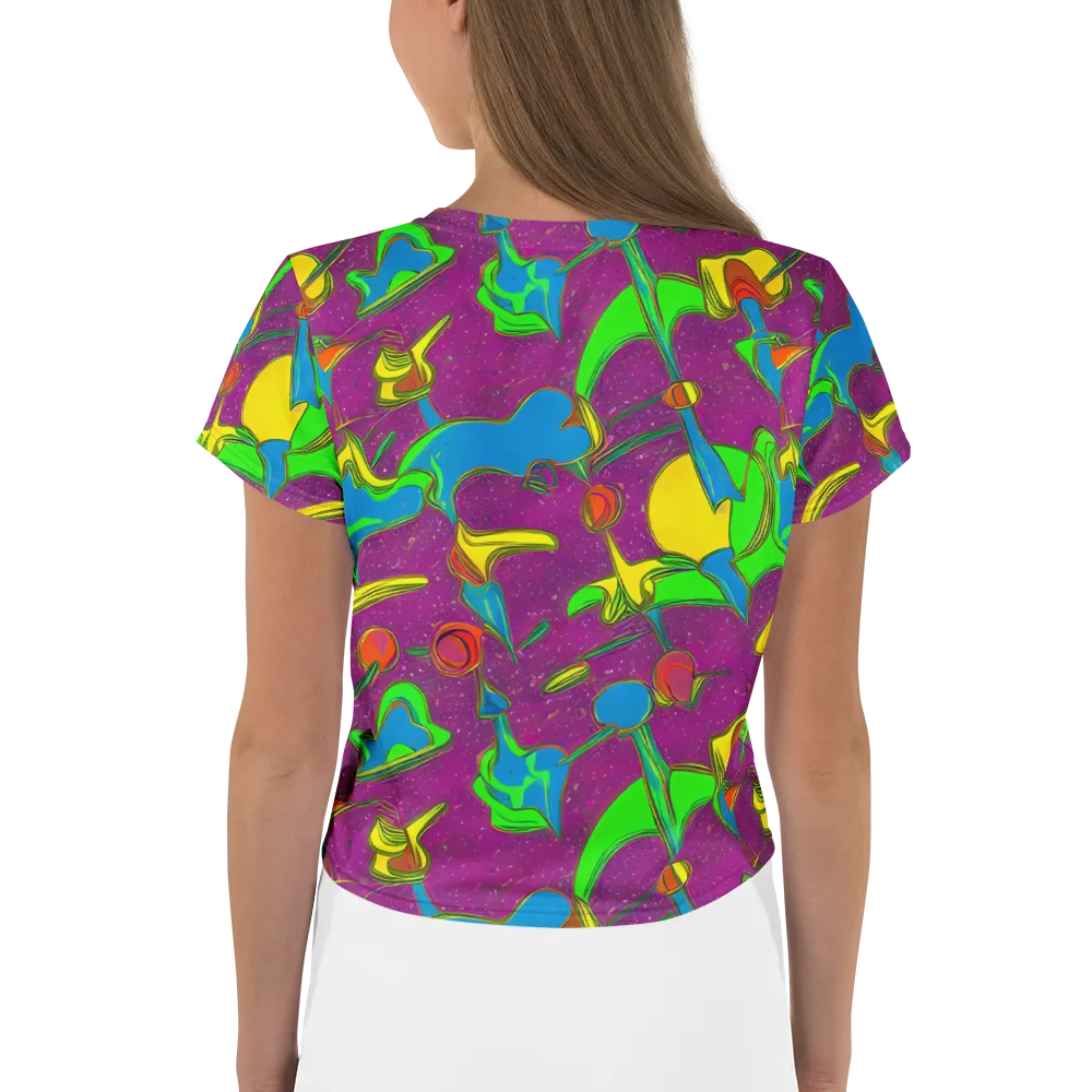 Hypercolor Haze on Crop Tee — Back