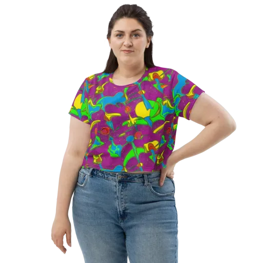 Hypercolor Haze on a Crop Tee