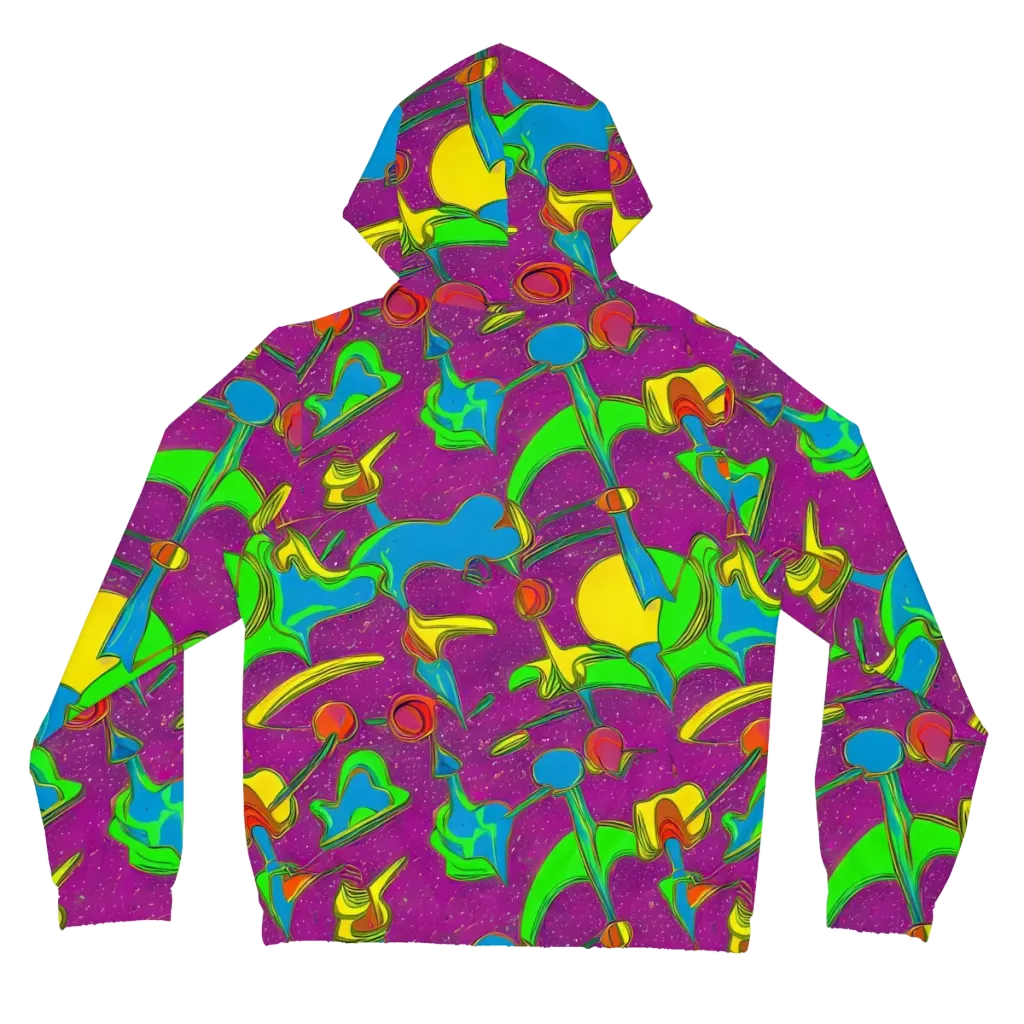 Hypercolor Haze on Women's Full-Zip Hoodie — Back