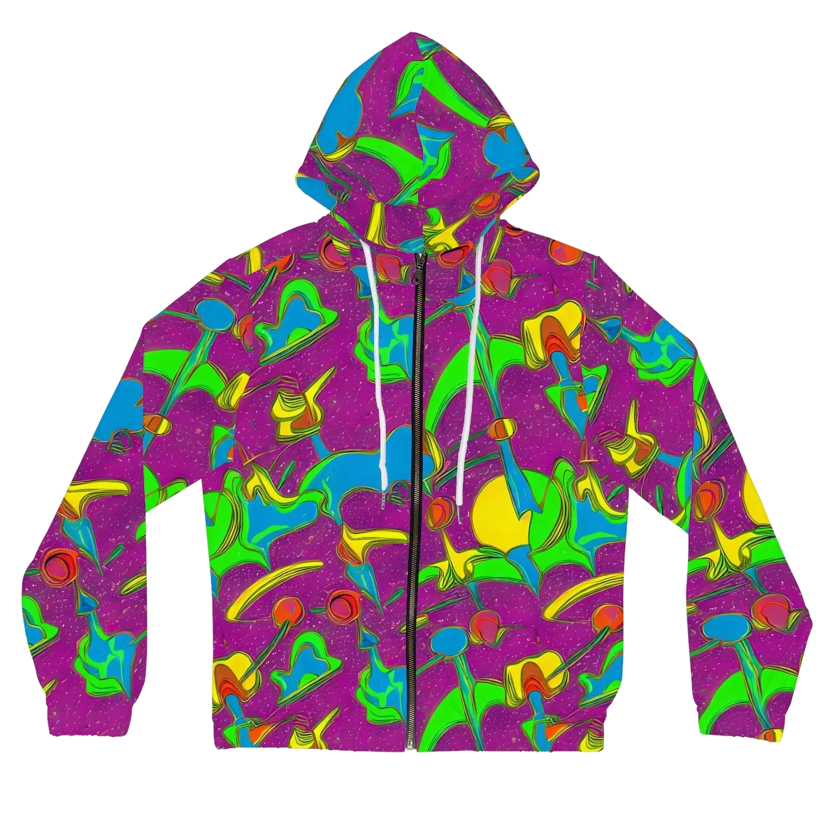 Hypercolor Haze on Women's Full-Zip Hoodie — Front