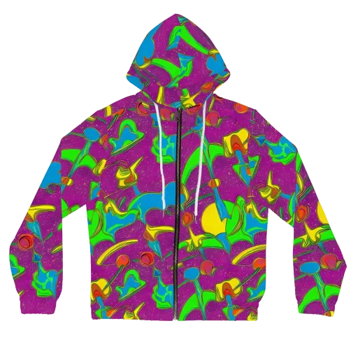 Hypercolor Haze on a Women's Full-Zip Hoodie