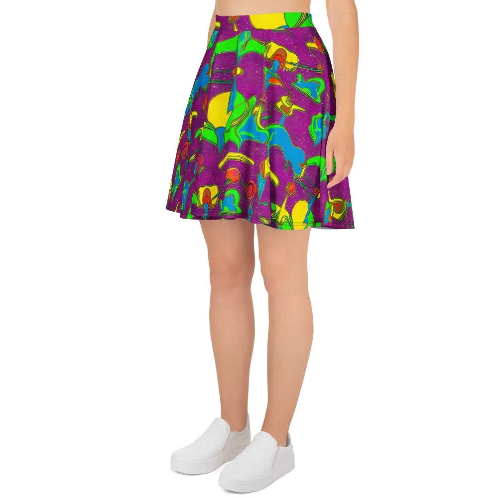 Hypercolor Haze on Skater Skirt — Left