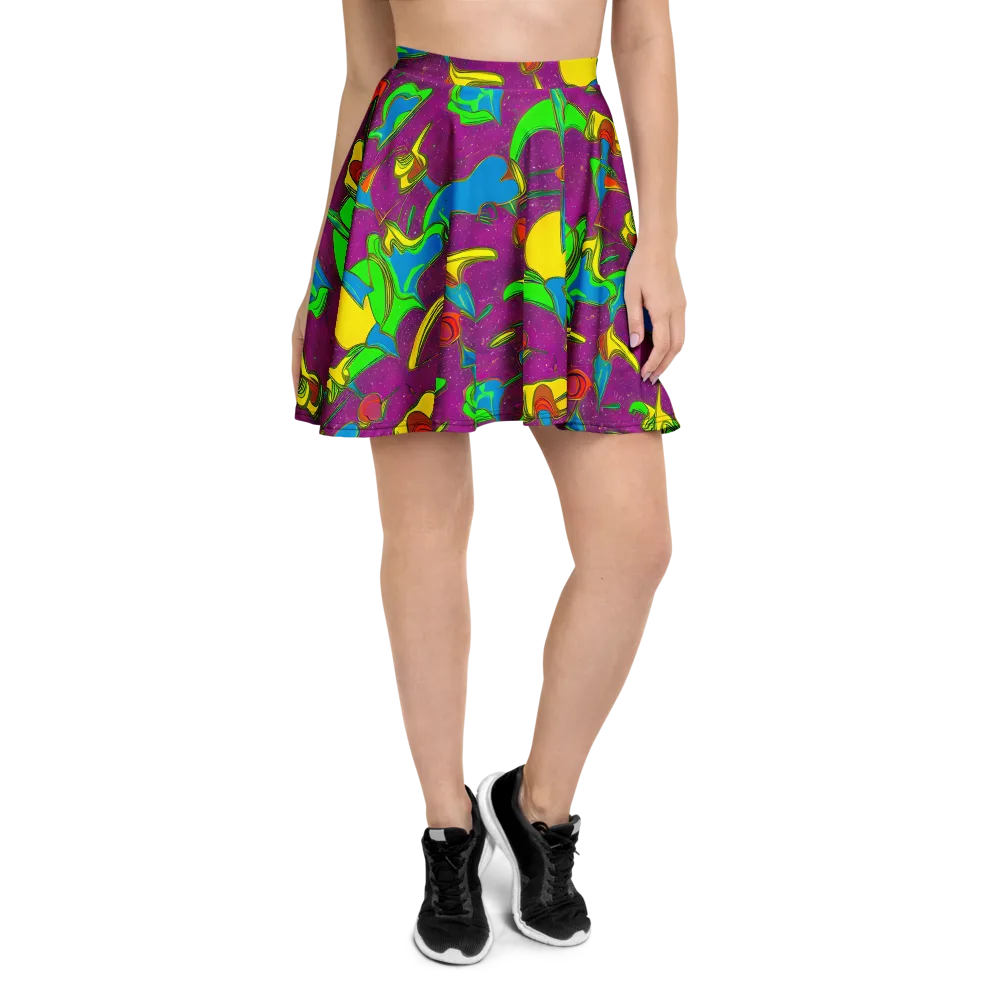 Hypercolor Haze on Skater Skirt — Front