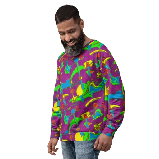 Hypercolor Haze on a Sweatshirt