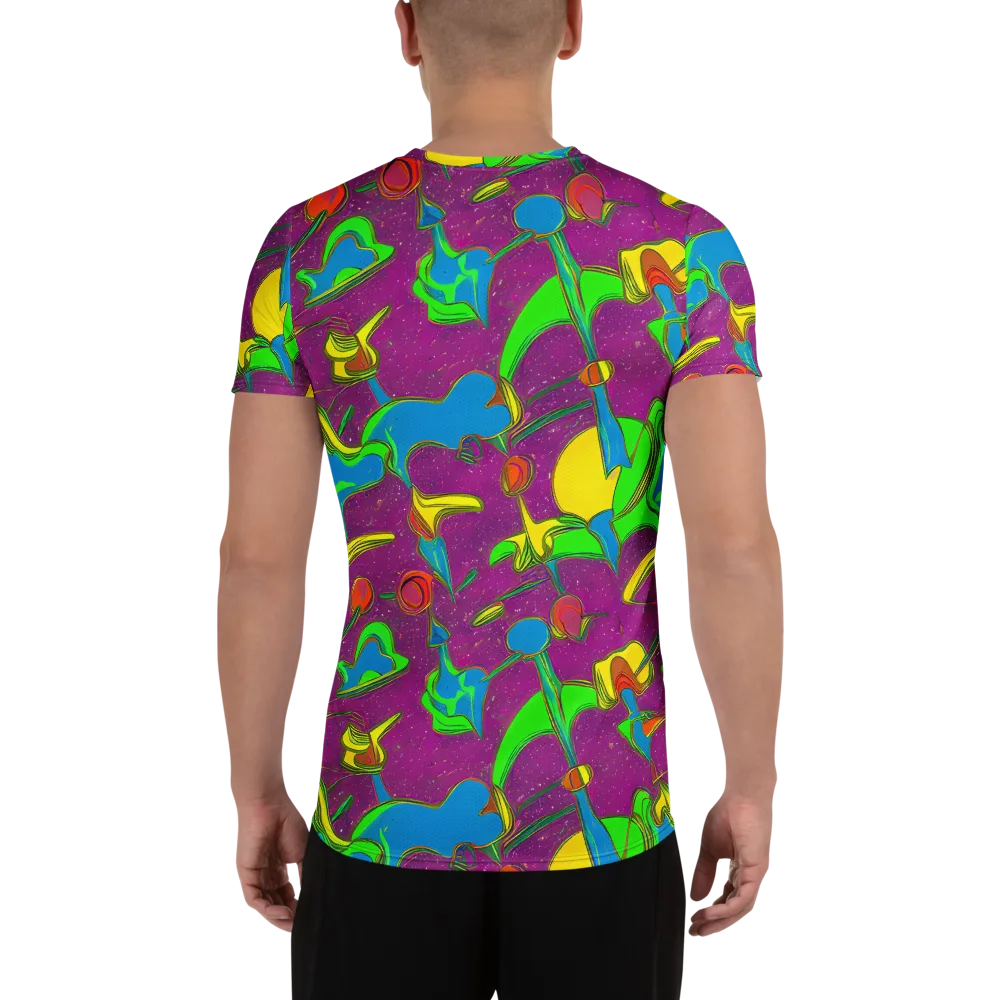 Hypercolor Haze on Men's Athletic T-Shirt — Back