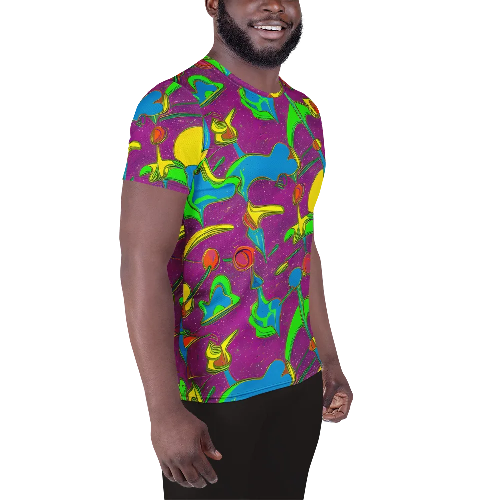 Hypercolor Haze on Men's Athletic T-Shirt — Right