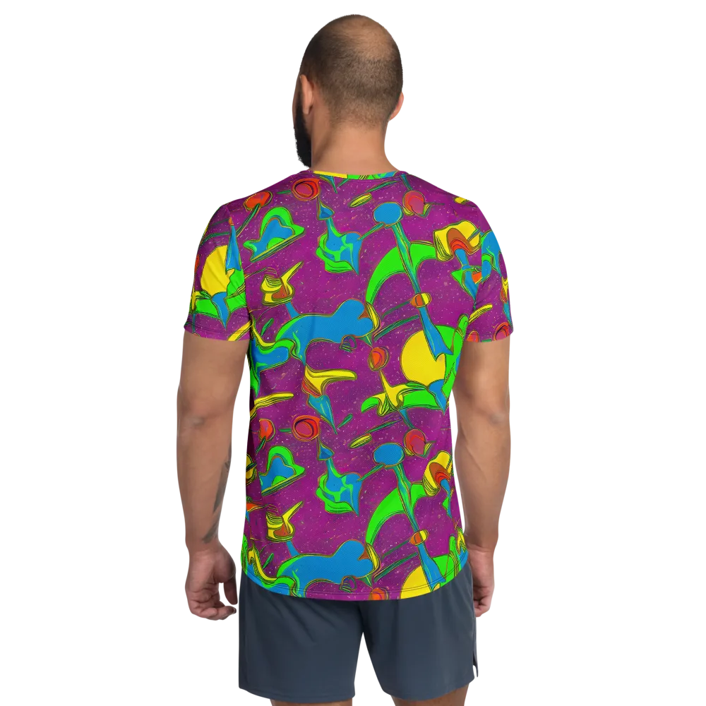 Hypercolor Haze on Men's Athletic T-Shirt — Back