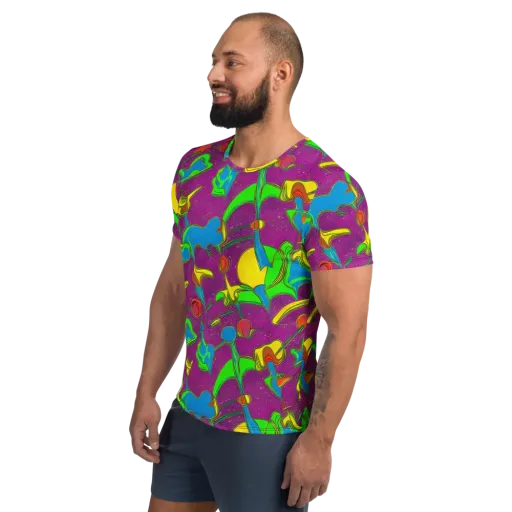 Hypercolor Haze on a Men's Athletic T-Shirt
