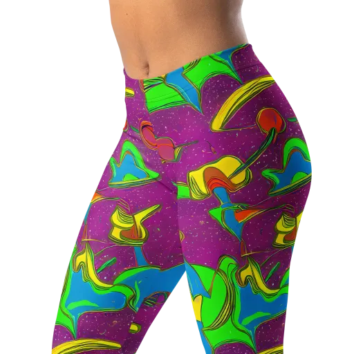 Hypercolor Haze on a Leggings