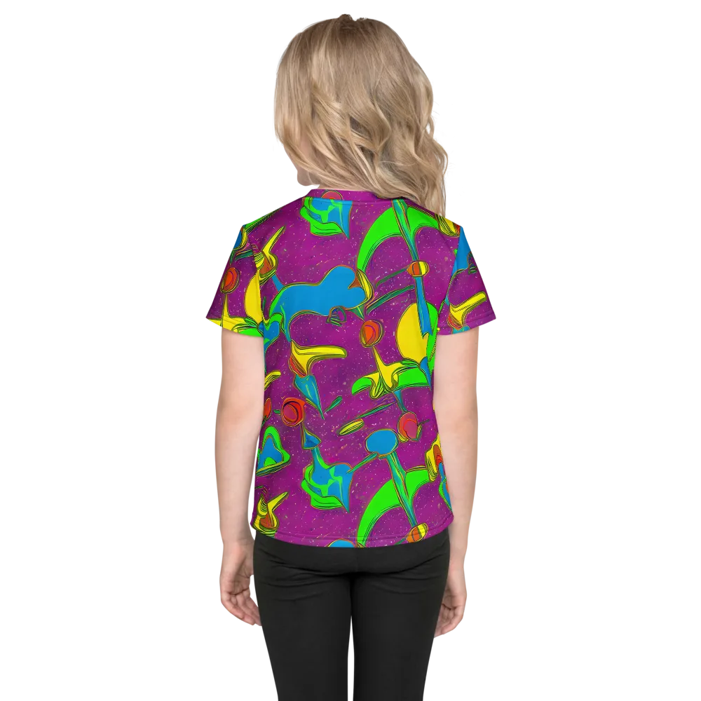 Hypercolor Haze on Kids Crew Neck T-Shirt — Back