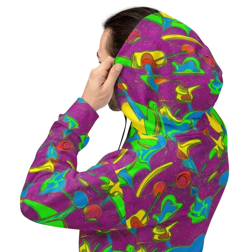 Hypercolor Haze on a Hoodie
