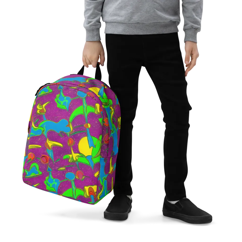 Hypercolor Haze on Minimalist Backpack — Zoomed-in