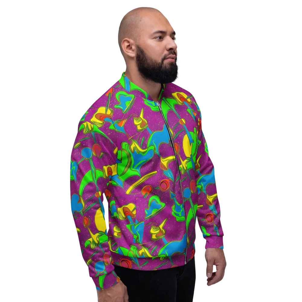 Hypercolor Haze on Bomber Jacket — Right