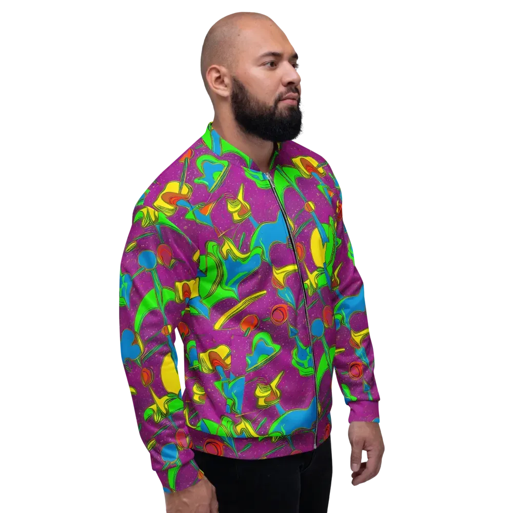 Hypercolor Haze on Bomber Jacket — Right