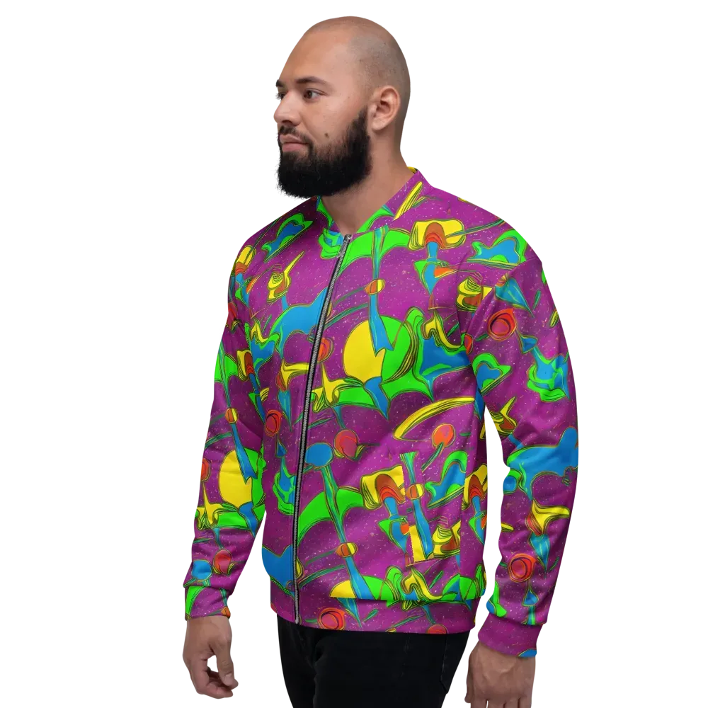 Hypercolor Haze on Bomber Jacket — Left